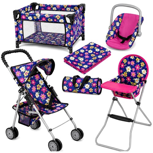 Floral baby doll play set - baby,